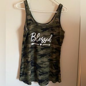 Women’s Camouflage Blessed tank top size X-large